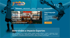 Desktop Screenshot of impactoesportes.com.br