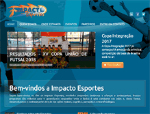 Tablet Screenshot of impactoesportes.com.br